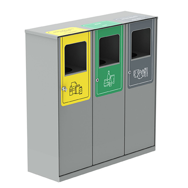 Trimory Metal Tri - 3x40L - packaging / glass / other waste