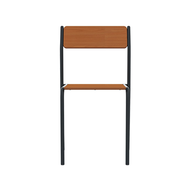 Metal flora chair / HPL - anthracite 7016 / clear chene