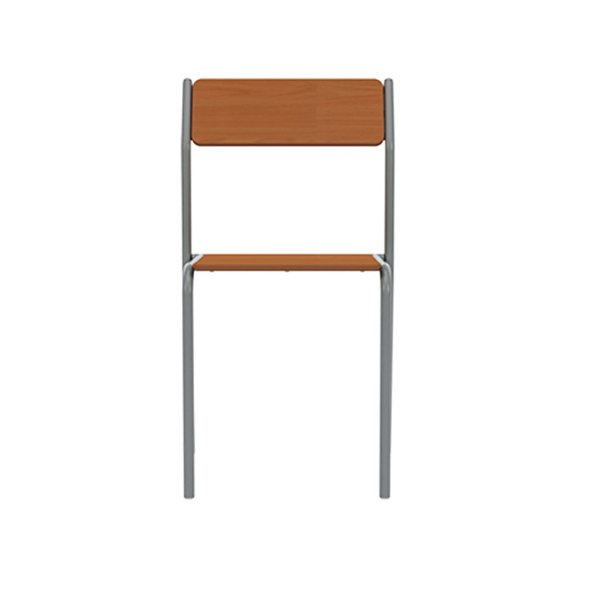 Metal flora chair / HPL - anthracite 7016 / clear chene