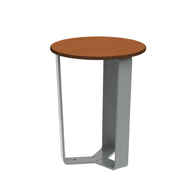 Metal Macis Stool / HPL - 1place - anthracite 7016 / clear chene