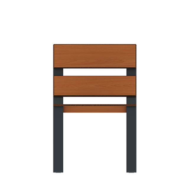 Metal / HPL MAC SHOUTING ARMCHAIR - 1place - anthracite 7016 / clear chene