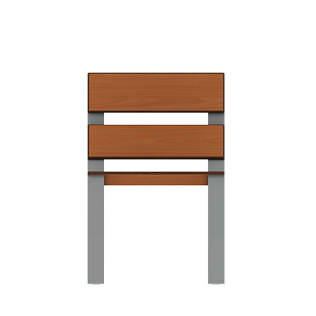 Metal / HPL MAC SHOUTING ARMCHAIR - 1place - anthracite 7016 / clear chene