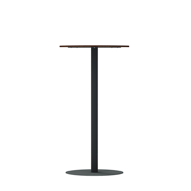 Round Eat Round Pikor Metal / HPL - Anthracite 7016 / Clear Chene