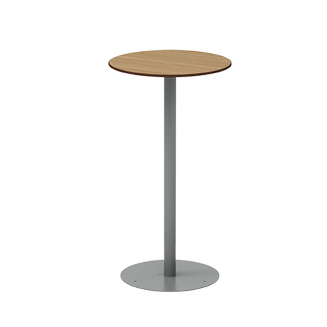 Round Eat Round Pikor Metal / HPL - Anthracite 7016 / Clear Chene