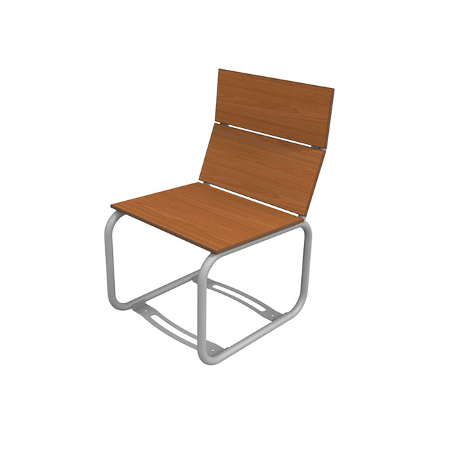 Metal Sollya Armchair / HPL - 1place - anthracite 7016 / clear chene