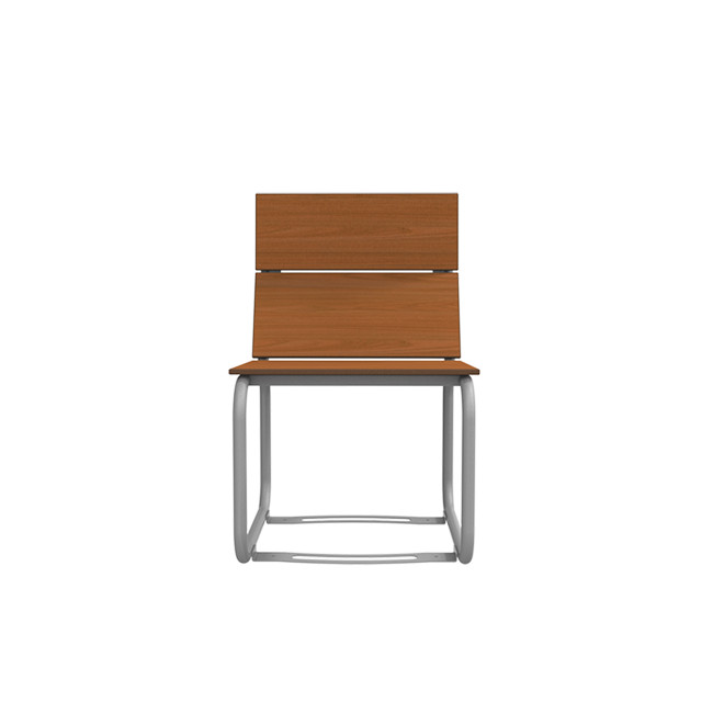 Metal Sollya Armchair / HPL - 1place - anthracite 7016 / clear chene