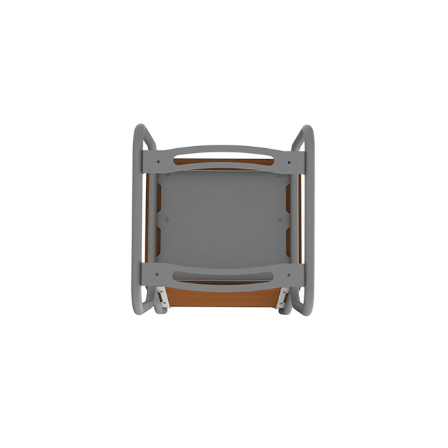 Metal Sollya Armchair / HPL - 1place - anthracite 7016 / clear chene