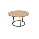 TABLE BASSE RONDE EN MÉTAL / HPL