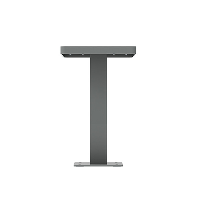 Metal / HPL / HPL Stool - 1Place - Anthracite 7016 / Clear Chene