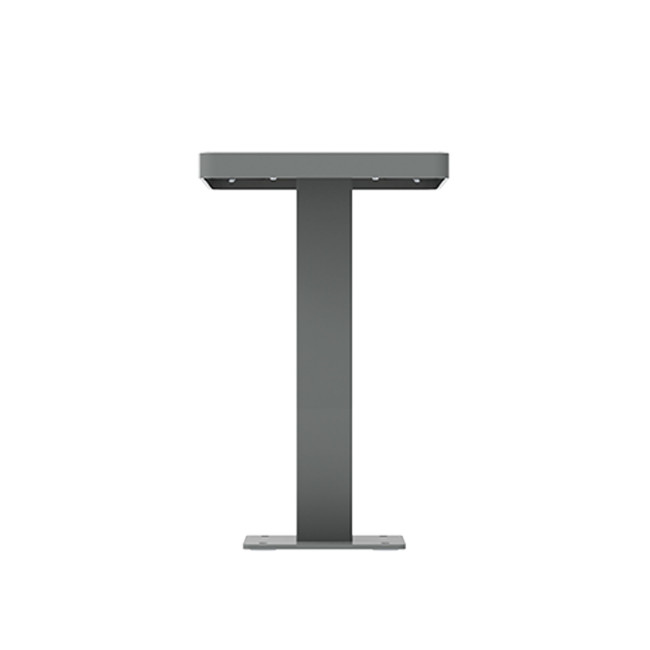 Metal / HPL / HPL Stool - 1Place - Anthracite 7016 / Clear Chene