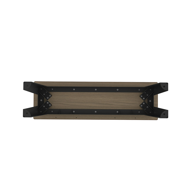 SELIM metal seat / HPL RIGHTS FREE - 2places - anthracite 7016 / cheen clear