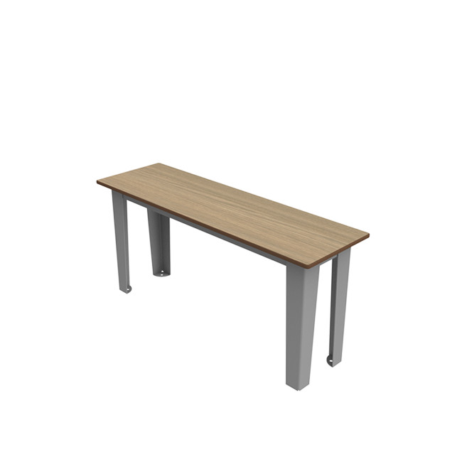 SELIM metal seat / HPL RIGHTS FREE - 2places - anthracite 7016 / cheen clear