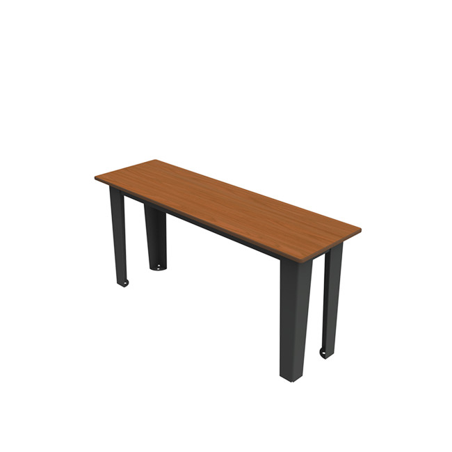 SELIM metal seat / HPL RIGHTS FREE - 2places - anthracite 7016 / cheen clear