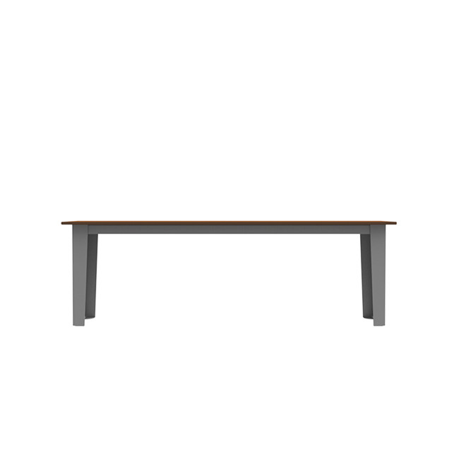 Selim metal seat / HPL straight feet - 3places - anthracite 7016 / cheen clear
