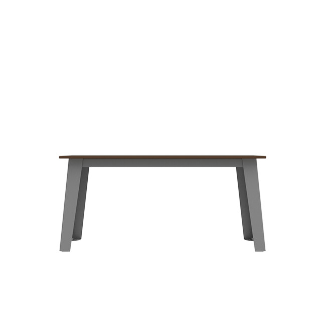 SELIM metal seat / HPL inclined feet - 2places - anthracite 7016 / clear chene