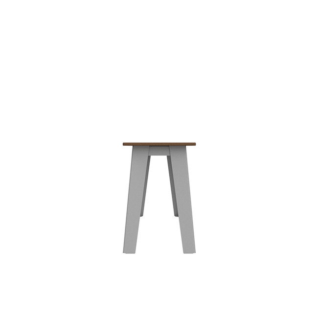 SELIM metal seat / HPL inclined feet - 2places - anthracite 7016 / clear chene