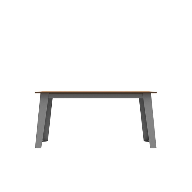 SELIM metal seat / HPL inclined feet - 2places - anthracite 7016 / clear chene
