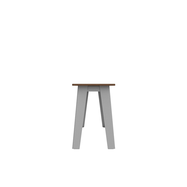SELIM metal seat / HPL inclined feet - 2places - anthracite 7016 / clear chene
