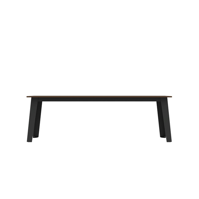 Selim metal seat / HPL inclined feet - 3places - anthracite 7016 / clear chene