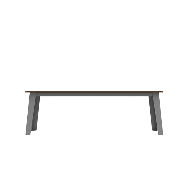 Selim metal seat / HPL inclined feet - 3places - anthracite 7016 / clear chene