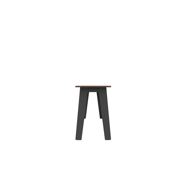 Selim metal seat / HPL inclined feet - 3places - anthracite 7016 / clear chene