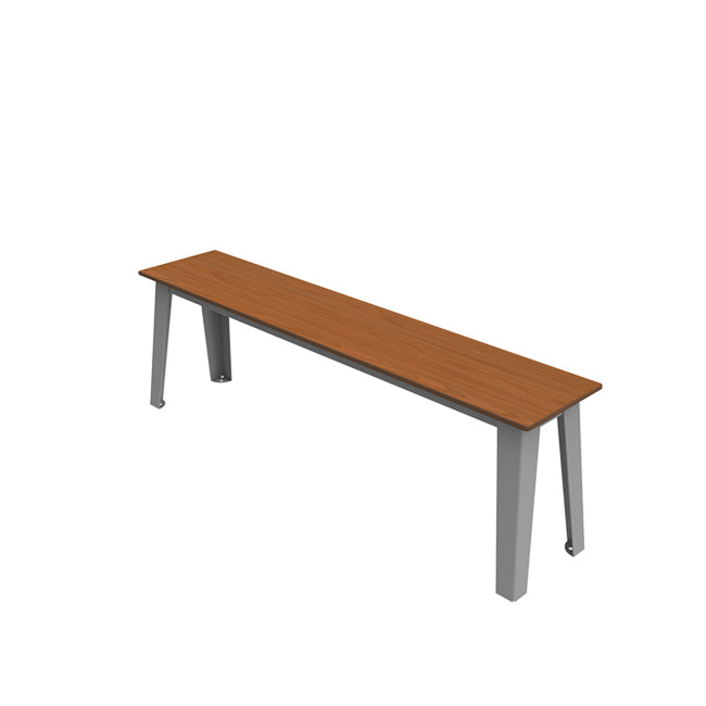 Selim metal seat / HPL inclined feet - 3places - anthracite 7016 / clear chene
