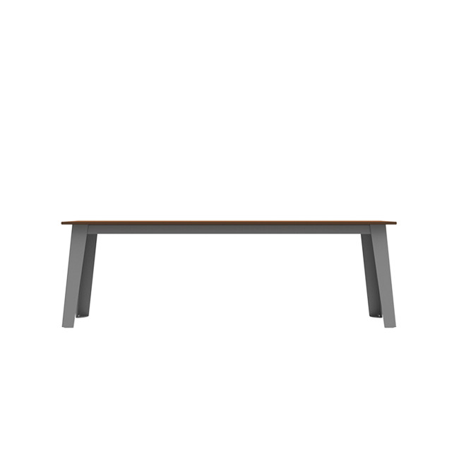Selim metal seat / HPL inclined feet - 3places - anthracite 7016 / clear chene