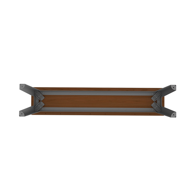 Selim metal seat / HPL inclined feet - 3places - anthracite 7016 / clear chene