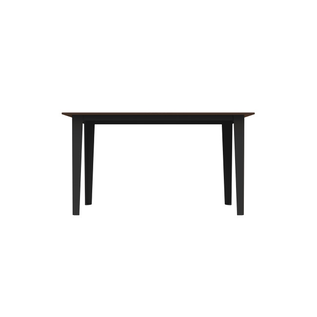 Rectangle Metal Selim Table / HPL Help Feet + Parasol - 4places - anthracite 7016 / clear chene