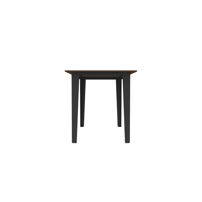 Rectangle Metal Selim Table / HPL Help Feet + Parasol - 4places - anthracite 7016 / clear chene