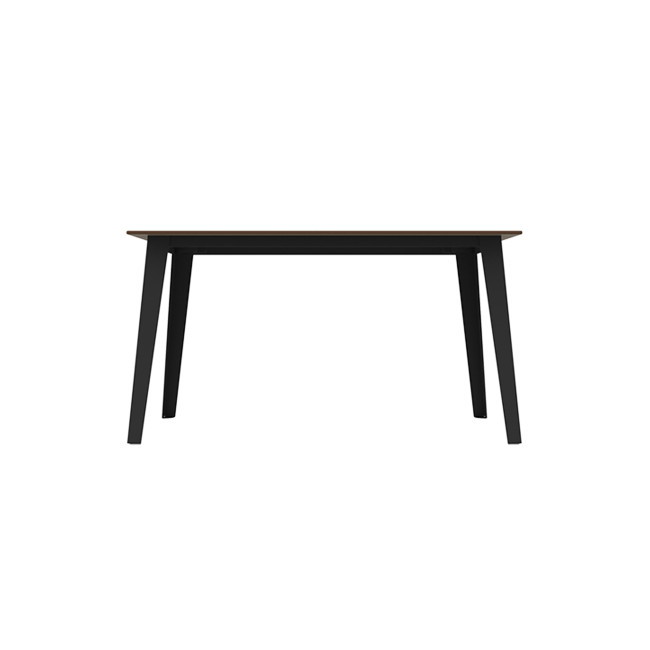 Rectangle Selim Metal Table / HPL Inclined Fleet with Parasol - 4places - anthracite 7016 / clear chene