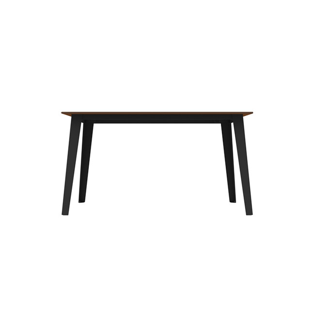 Rectangle Selim Metal Table / HPL Inclined Fleet with Parasol - 4places - anthracite 7016 / clear chene