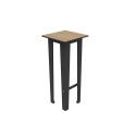 TOP STOOL WITH METAL FOOTREST / HPL RIGHT FEET