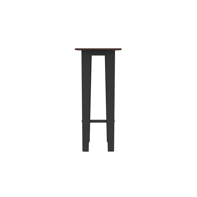 Top Selim stool with metal footrest / HPL straight feet - anthracite 7016 / clearhence