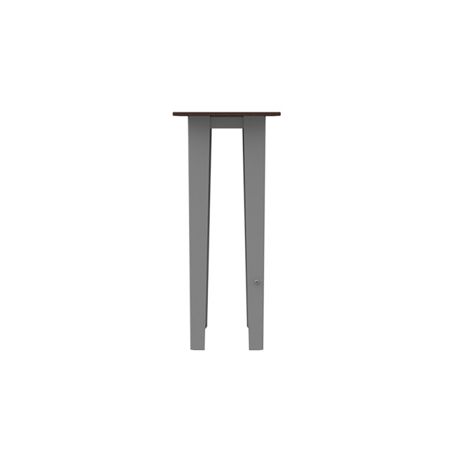 Top Selim stool with metal footrest / HPL straight feet - anthracite 7016 / clearhence