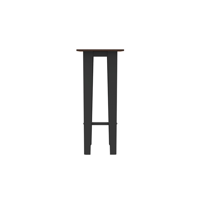 Top Selim stool with metal footrest / HPL straight feet - anthracite 7016 / clearhence