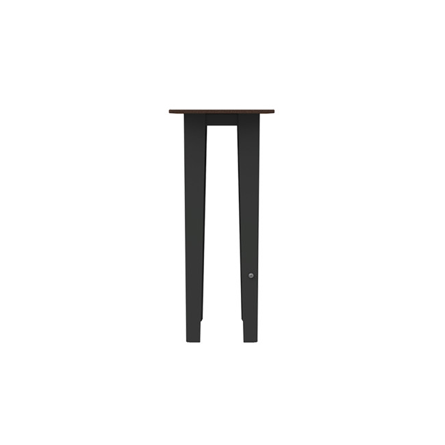 Top Selim stool with metal footrest / HPL straight feet - anthracite 7016 / clearhence