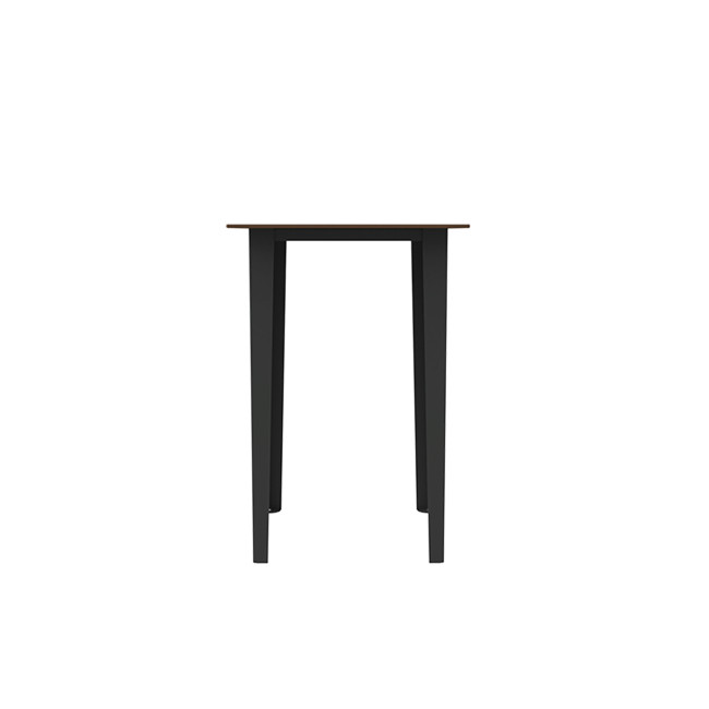 HIGH TABLE 2 PLACES SELIM IN METAL / HPL HEAR RIGHT RIGHTS - anthracite 7016 / clear chene