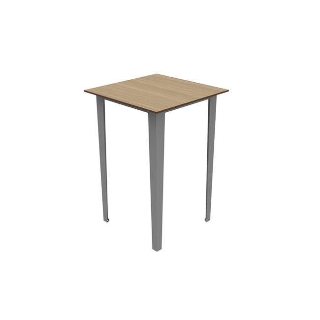 HIGH TABLE 2 PLACES SELIM IN METAL / HPL HEAR RIGHT RIGHTS - anthracite 7016 / clear chene
