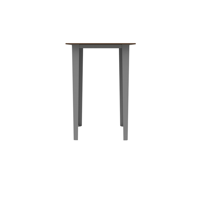 HIGH TABLE 2 PLACES SELIM IN METAL / HPL HEAR RIGHT RIGHTS - anthracite 7016 / clear chene