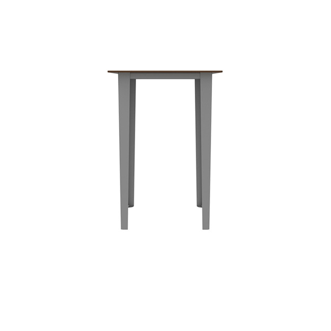 HIGH TABLE 2 PLACES SELIM IN METAL / HPL HEAR RIGHT RIGHTS - anthracite 7016 / clear chene