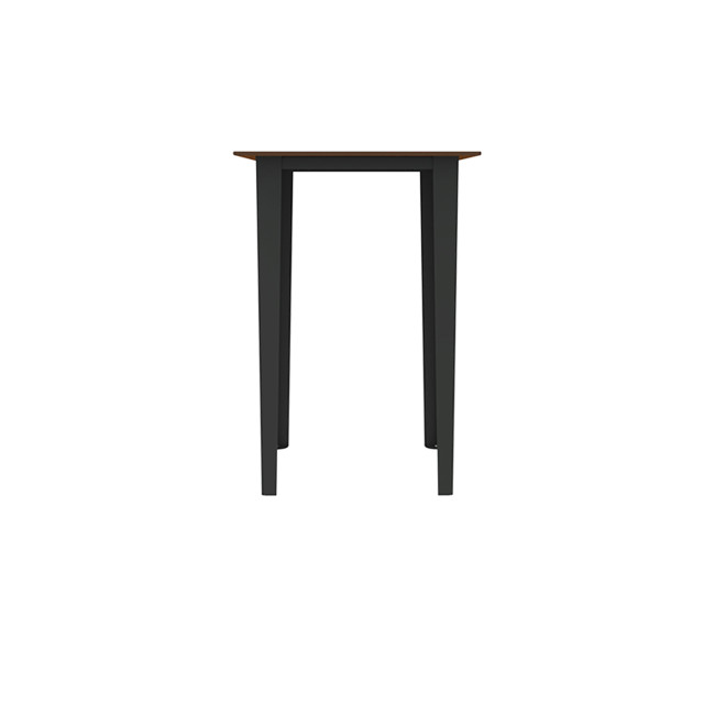 HIGH TABLE 2 PLACES SELIM IN METAL / HPL HEAR RIGHT RIGHTS - anthracite 7016 / clear chene