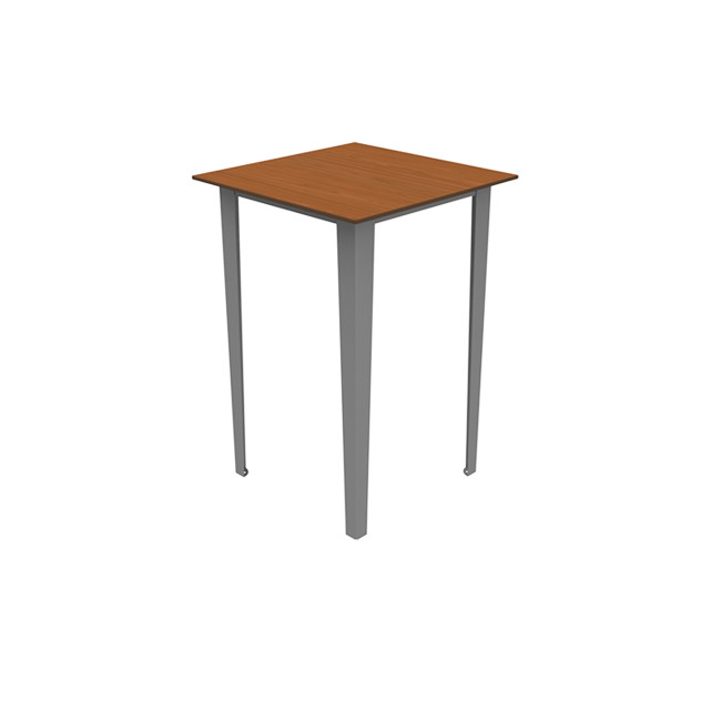 HIGH TABLE 2 PLACES SELIM IN METAL / HPL HEAR RIGHT RIGHTS - anthracite 7016 / clear chene