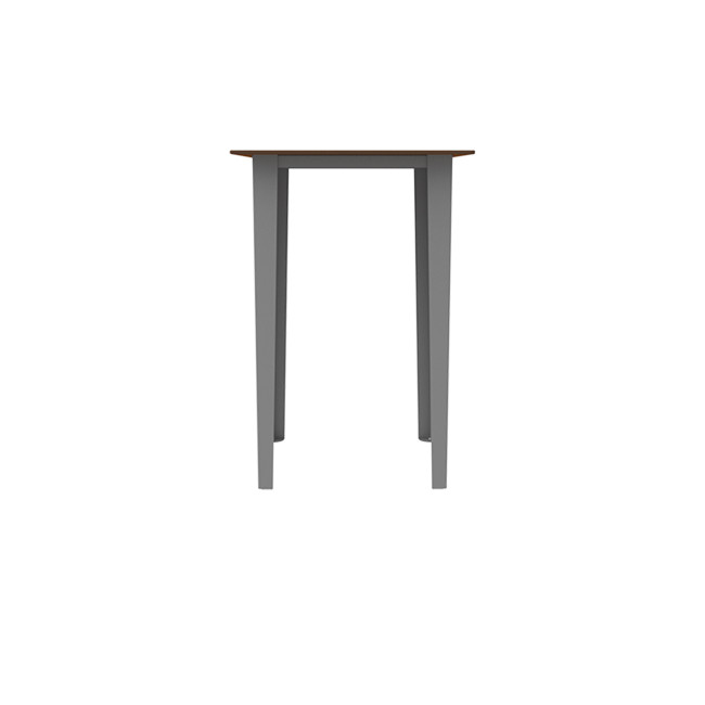 HIGH TABLE 2 PLACES SELIM IN METAL / HPL HEAR RIGHT RIGHTS - anthracite 7016 / clear chene