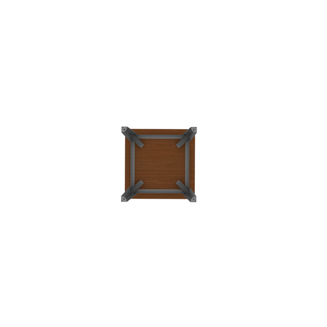 HIGH TABLE 2 PLACES SELIM IN METAL / HPL HEAR RIGHT RIGHTS - anthracite 7016 / clear chene