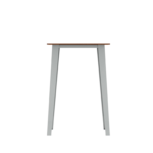 High Table 2 Seater Metal Selim / HPL Inclined Foots with ankle - anthracite 7016 / clear chene