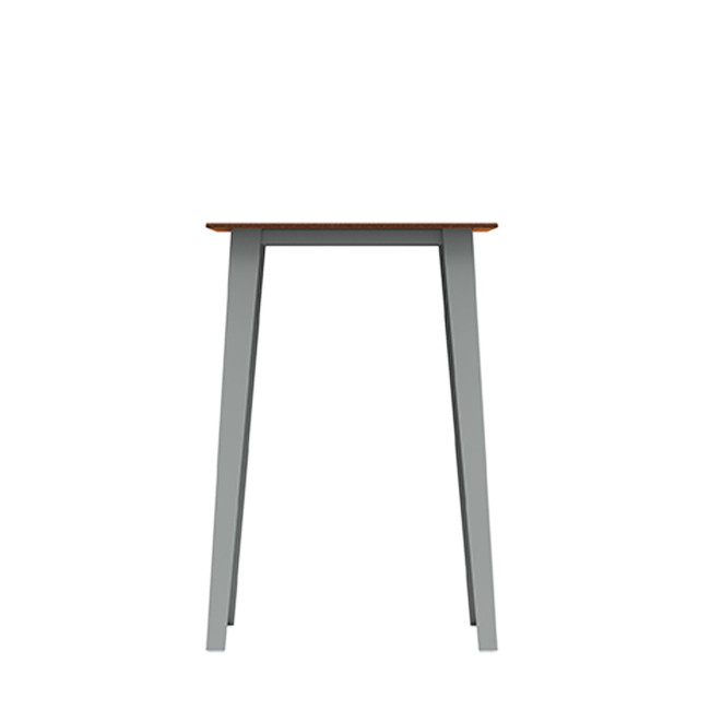 High Table 2 Seater Metal Selim / HPL Inclined Foots with ankle - anthracite 7016 / clear chene