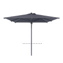 PARASOL CARRÉ MANUEL HAUTEUR STANDARD