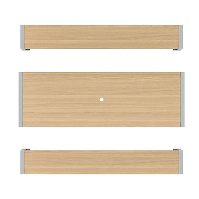 RECTANGLE TABLE + BANQUETES 8 PLACES ORPE IN METAL / HPL + SUPPORT HOARD - anthracite 7016 / cheen clear