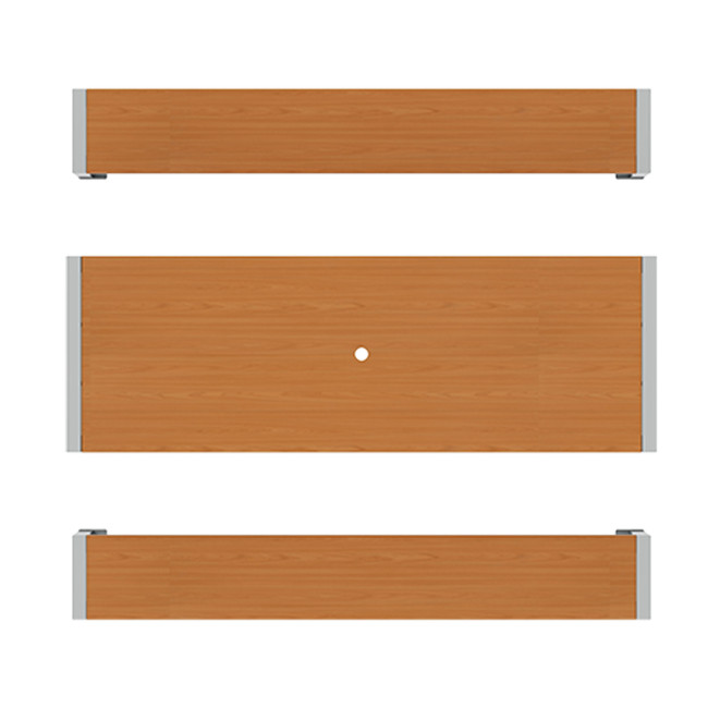 RECTANGLE TABLE + BANQUETES 8 PLACES ORPE IN METAL / HPL + SUPPORT HOARD - anthracite 7016 / cheen clear